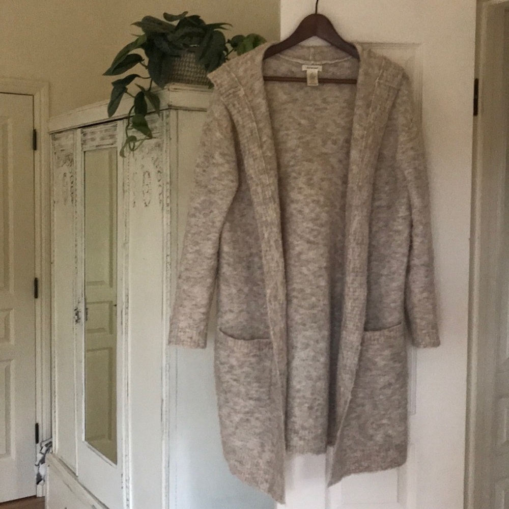 BCBG Warm Tan Sweater Coat Small